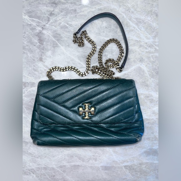 TORY BURCH Kira Small Chevron-Quilted Flap Shoulder Bag MSRP
$498 Olive Green - Picture 1 of 16